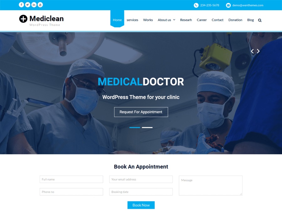 medical office themes screenshot