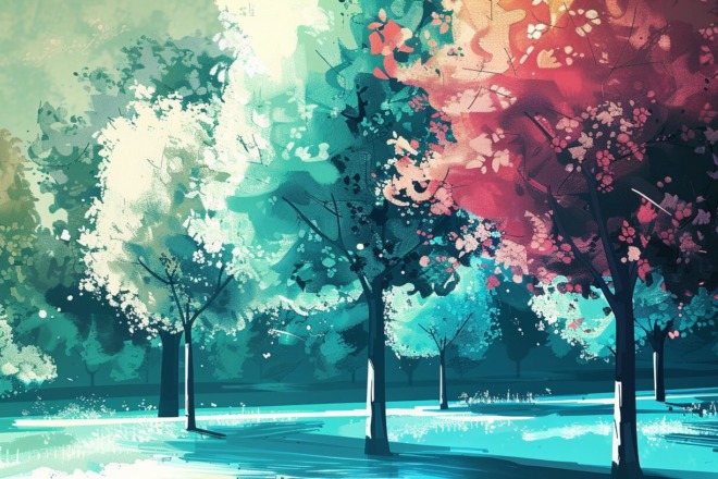 a group of trees