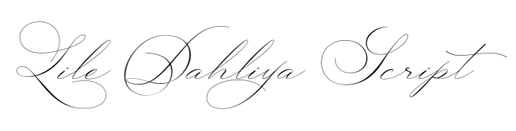 Lile Dahliya Script font