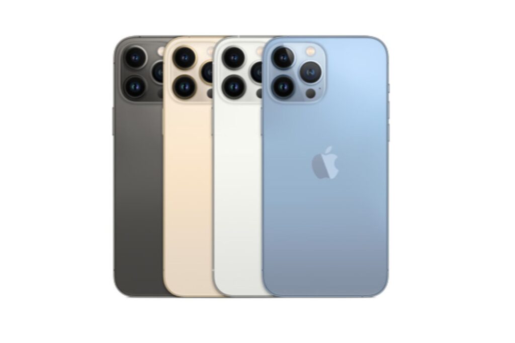 black, gold, silver and blue 13 Pro Max