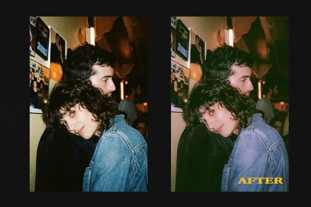 A woman resting her head on a man's shoulder 