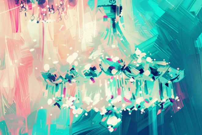 a diamond chandelier