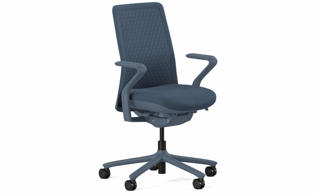 blue swivel seat