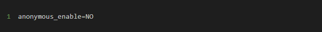 anonymous_enable=NO