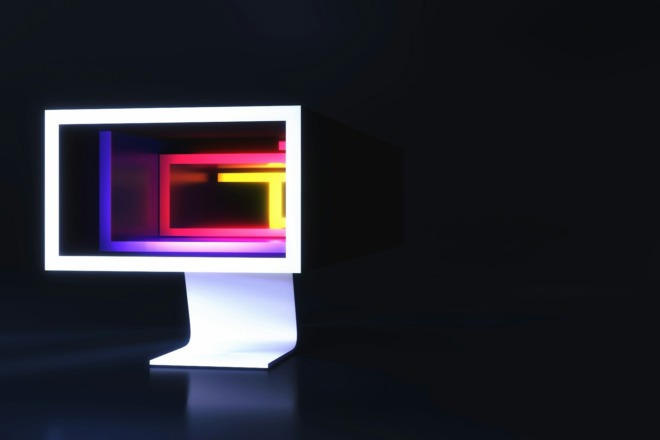A colorful computer