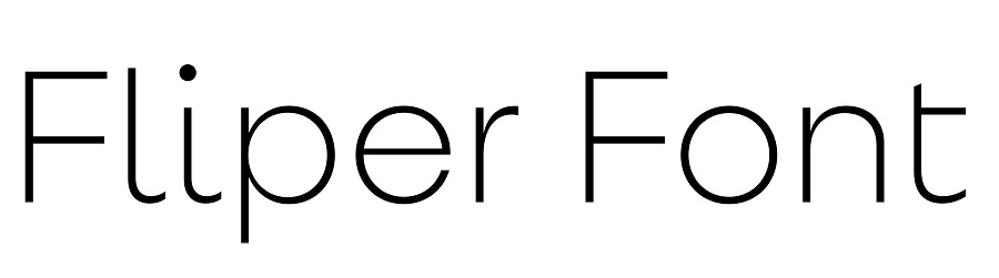 new font screenshot - fliper font