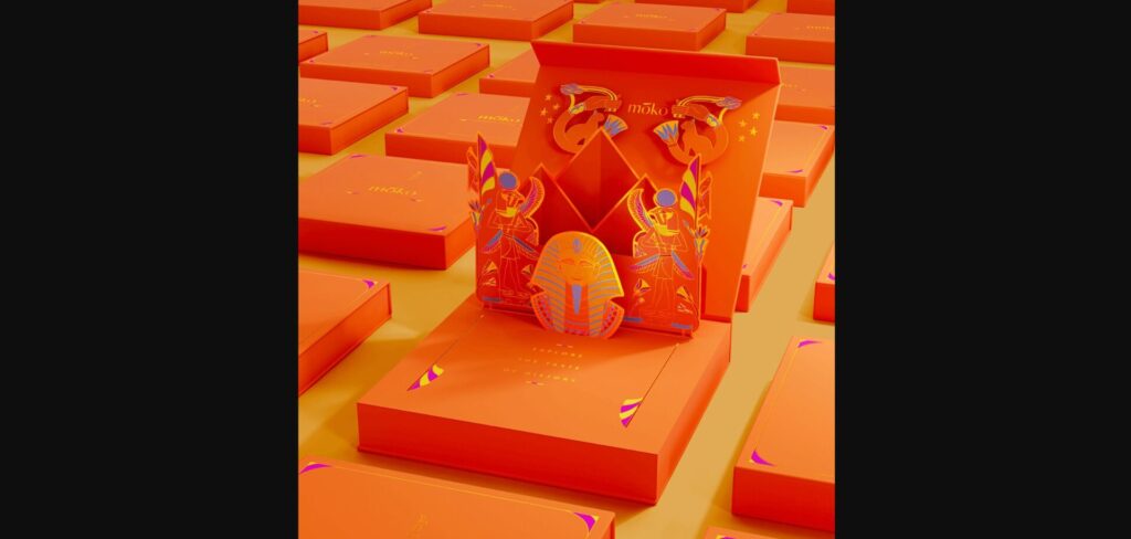 An orange box