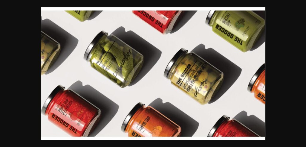Glass food jars