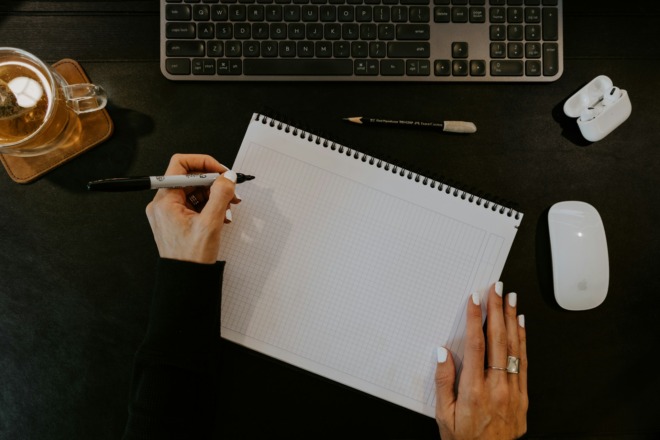 graphic designer thinking about themes