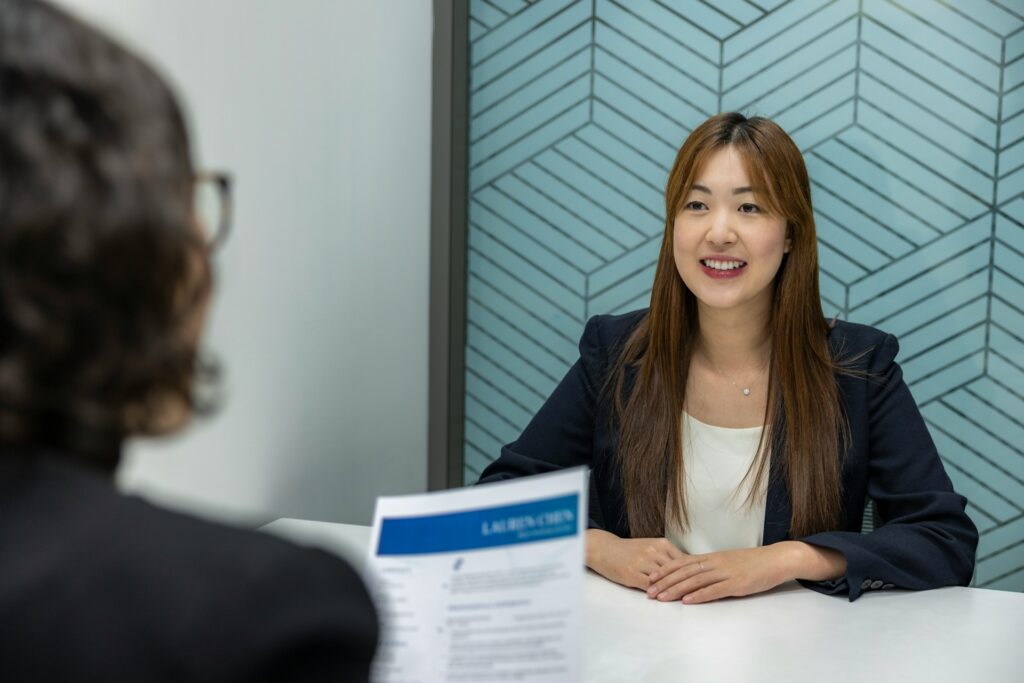 woman in job interview