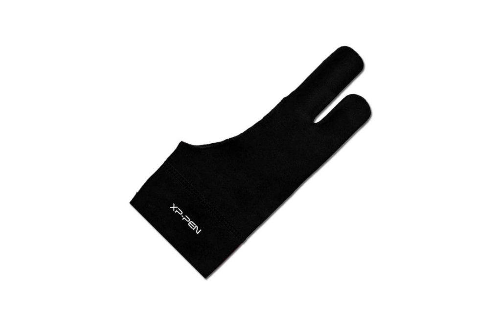 A graphic design drawing glove