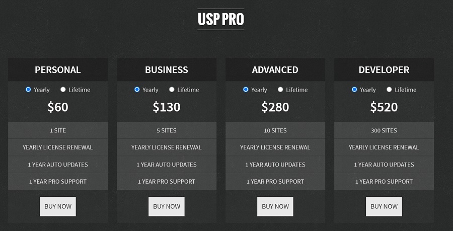 usp pro pricing