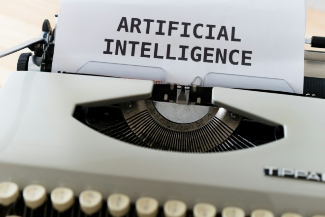 artificial intelligence and a typewriter
