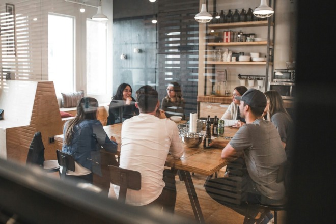 employees meeting up for onboarding