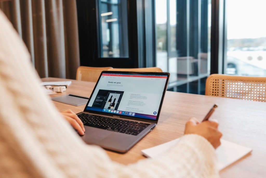 designer finalizing the UI or campaign of an online store