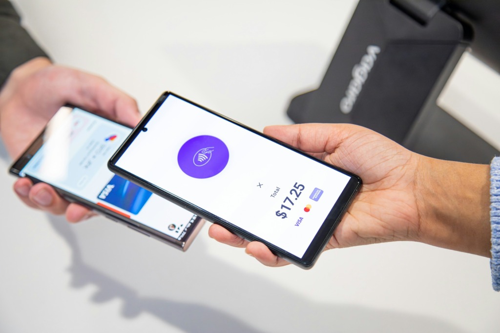 exchanging payment on a mobile