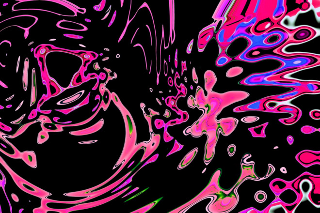 Pink abstract visualizer